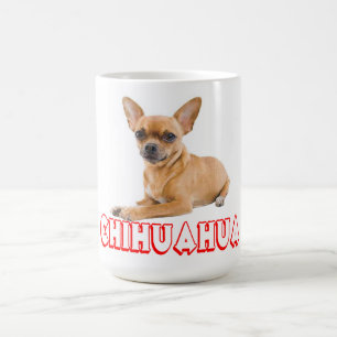 Big Ear Chihuahua Puppy Dog Red Coffee Mug