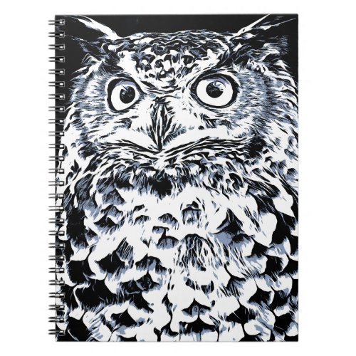 Big Ear Owl Art Notebook