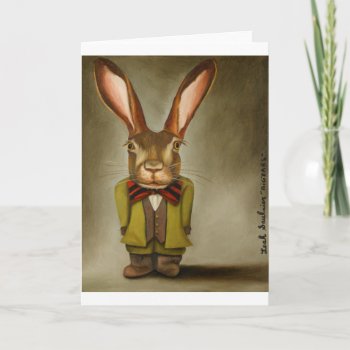 Big Ears Holiday Card by paintingmaniac at Zazzle