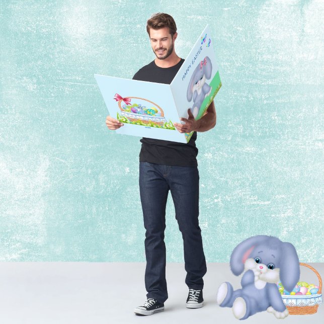 BIG EASTER BUNNY CARD Add Children's Names (Creator Uploaded)