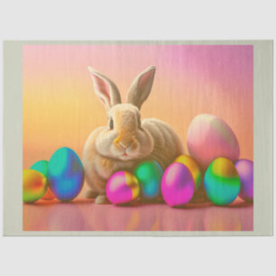 Big Easter Bunny With Colorful Eggs Collection Tissue Paper