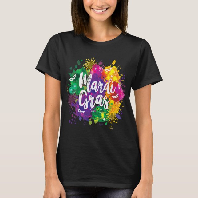 Big Easy Vibes Mardi Gras Fat Tuesday New Orleans  T-Shirt (Front)