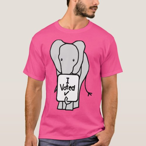 Big Elephant says she Voted T_Shirt