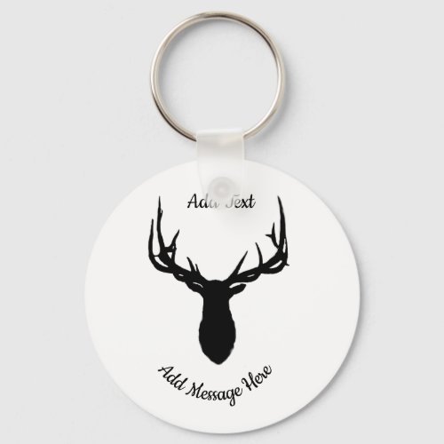 Big Elk Add Text and Message  Keychain