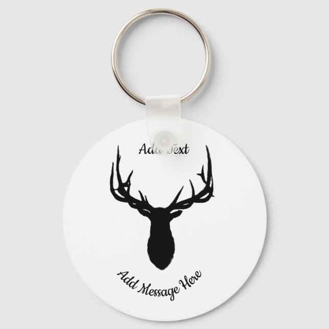 Big Elk, Add Text and Message  Keychain (Front)