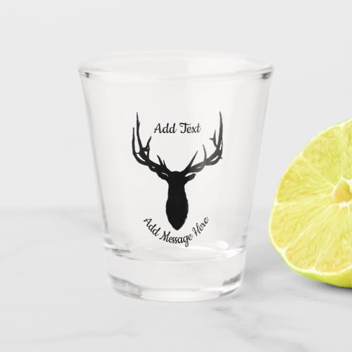 Big Elk Add Text and Message Shot Glass
