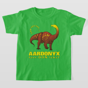 Big Extinct Names (#1): Aardonyx dinosaur kids T-Shirt