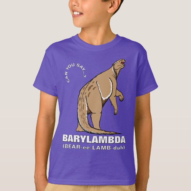 Big Extinct Names (#2): Barylambda T-Shirt (Front)