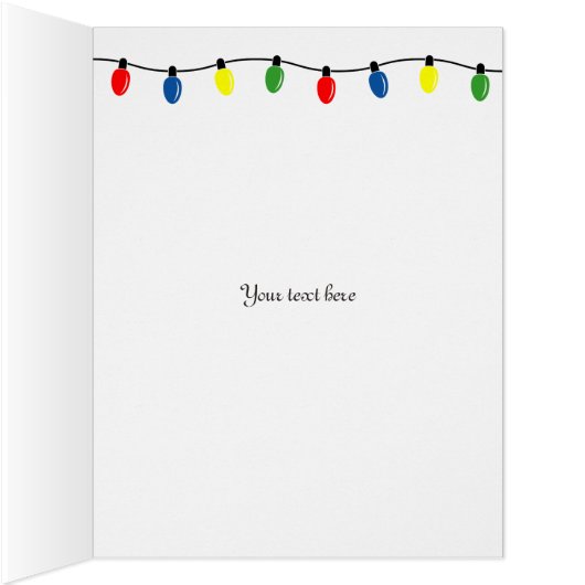 Big extra large Christmas card with custom name (Inside (Right))
