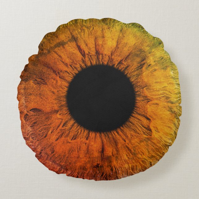 Big Eye Ball (Style: 8) Round Pillow (Front)