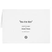 Big Eye Boy by Debby Wang Cards (Back Horizontal)