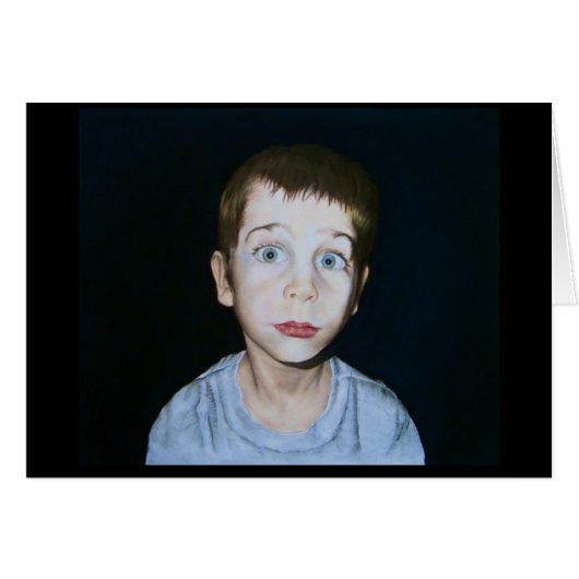 Big Eye Boy by Debby Wang Cards (Front Horizontal)