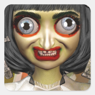 Big Eye Bula Square Sticker