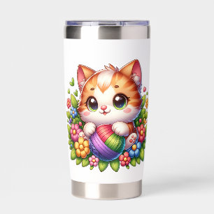 Big Eye Cat Insulated Tumbler
