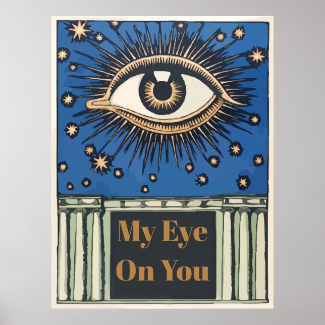 Big Eye, edit text Poster (Front)