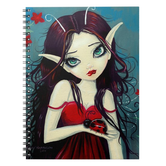 Big Eye Fairy and Ladybug Notebook (Front)