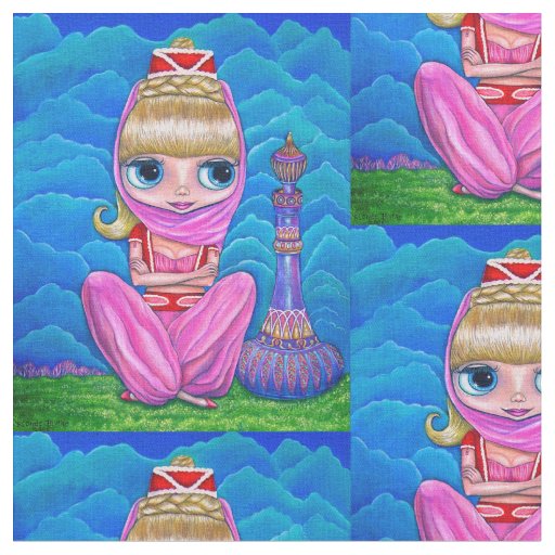 Big Eye Genie Doll Belly Dancer Girl in Pink Cute Fabric
