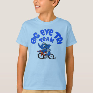 big eye tri-Blue T-Shirt