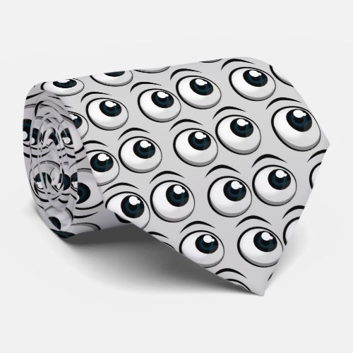 big eyeball graphic neck tie