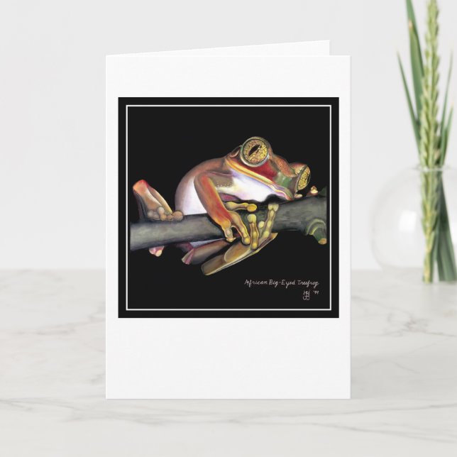 Big-Eyed African Tree Frog Card (Front)