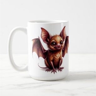 Big Eyed Halloween Bat Mascot Character 🎃 Coffee Mug