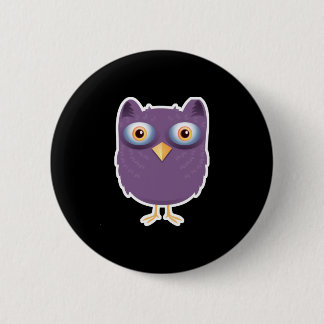big eyed owl button