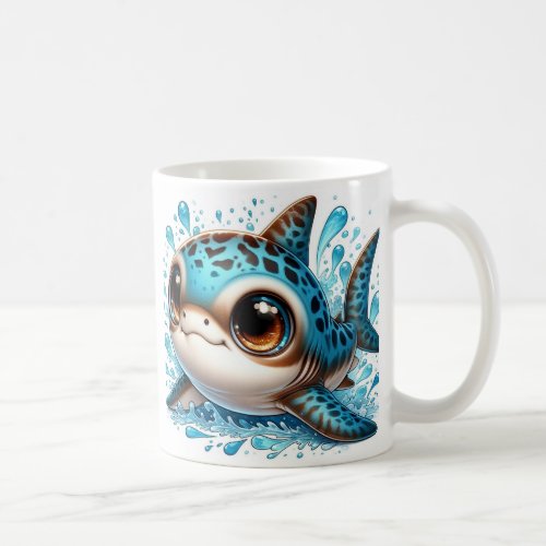 Big_Eyed Shark Splash Coffee Mug