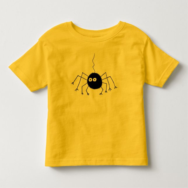 Big Eyes Black Spider T-Shirt (Front)