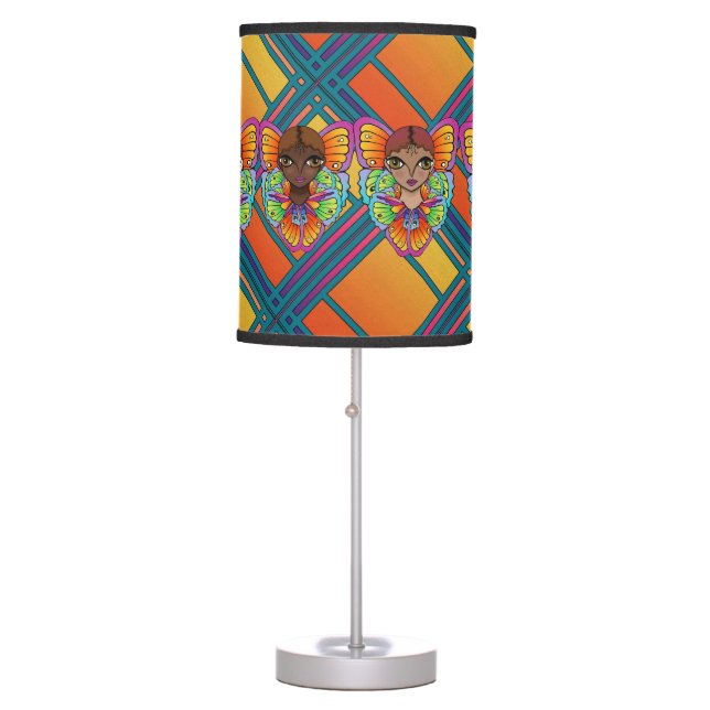 Big Eyes & Butterfly Wings Table Lamp (Front)