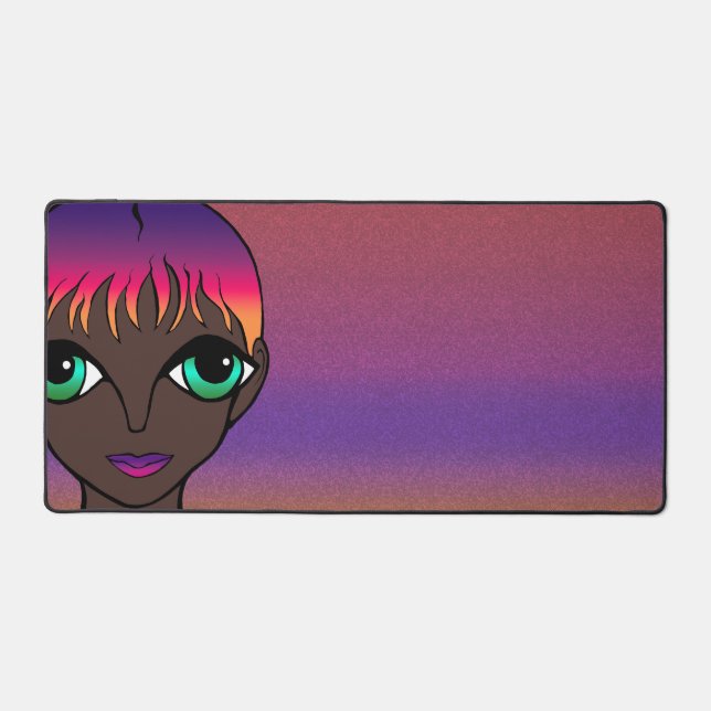 Big Eyes Design Desk Mat (Front)