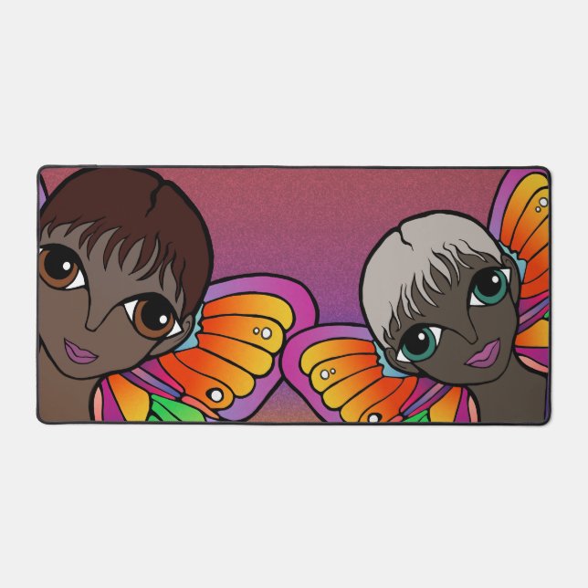 Big Eyes Design Desk Mat (Front)