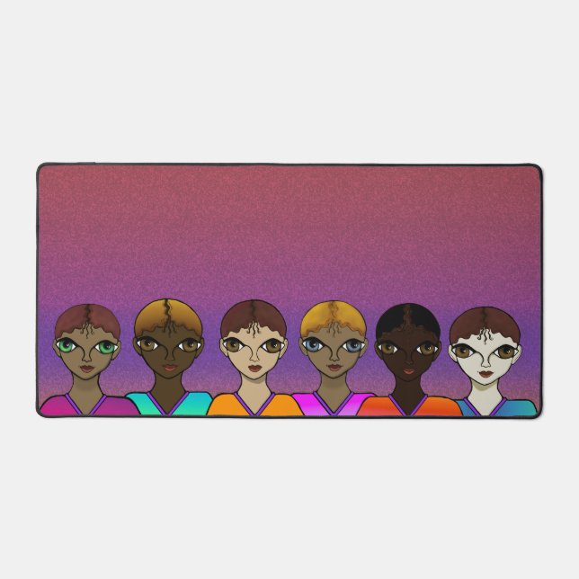 Big Eyes Design Desk Mat (Front)