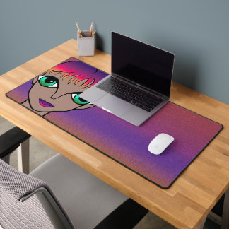 Big Eyes Design Desk Mat