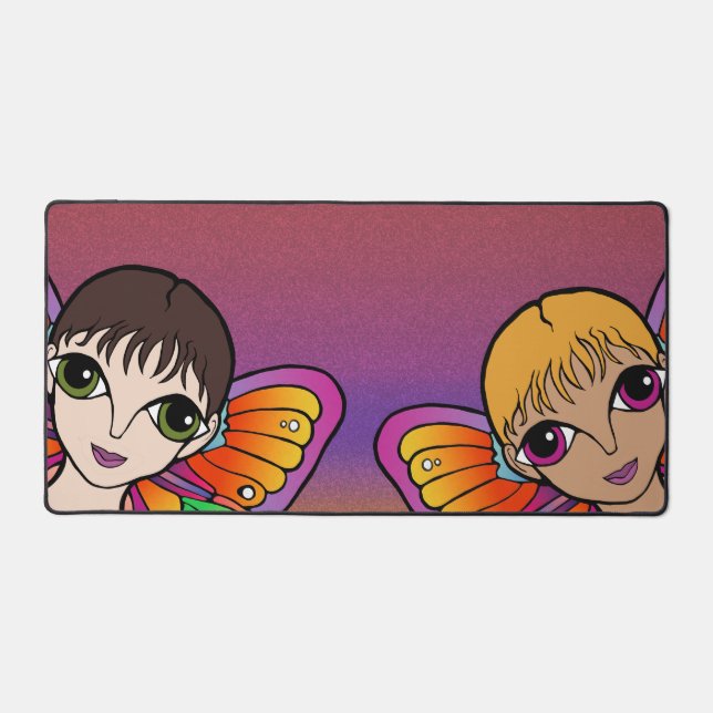 Big Eyes Design Desk Mat (Front)