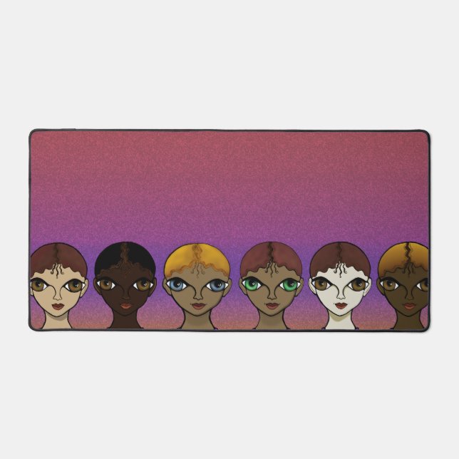 Big Eyes Design Desk Mat (Front)