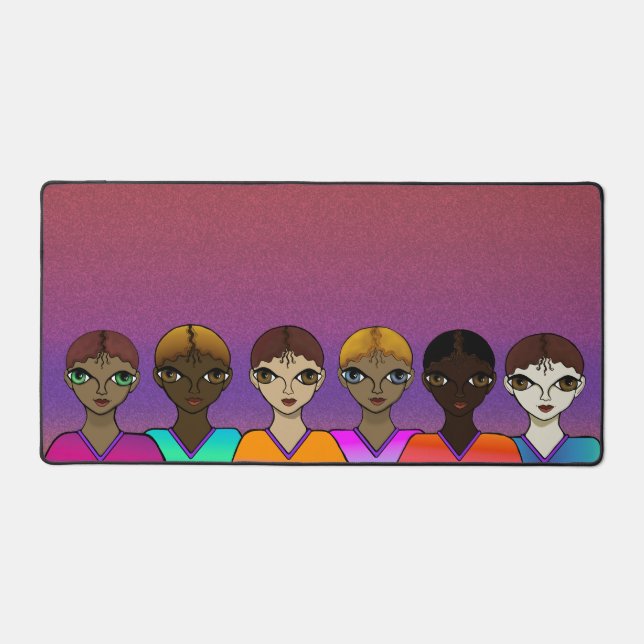 Big Eyes Design Desk Mat (Front)