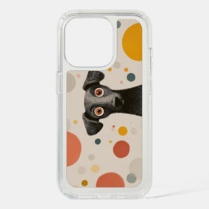 Big Eyes Dog – Cute Whimsical Pet Portrait iPhone 15 Pro Case