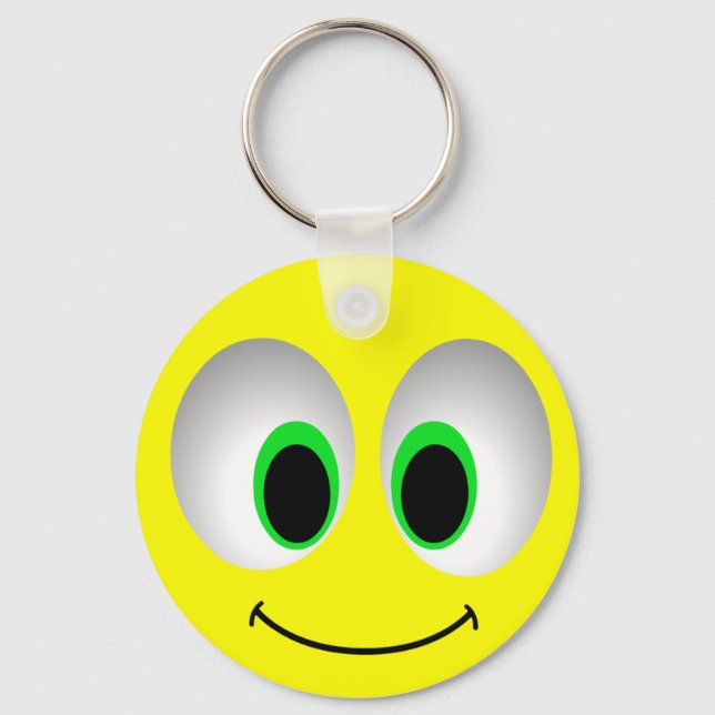 BIG EYES FACE KEYCHAIN (Front)