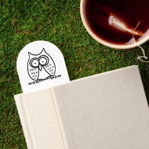 Big Eyes Funny Cartoon Owl Drawing Bookmarks