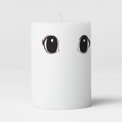Big Eyes Pillar Candle