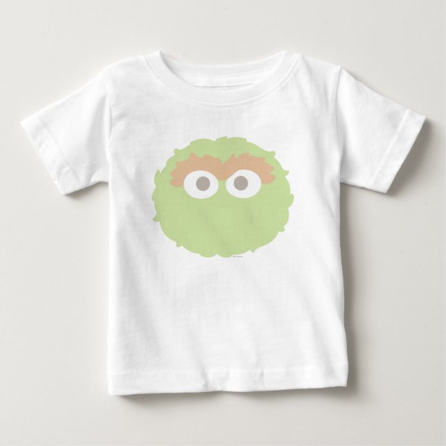 Big Face Baby Oscar the Grouch Baby T-Shirt (Front)