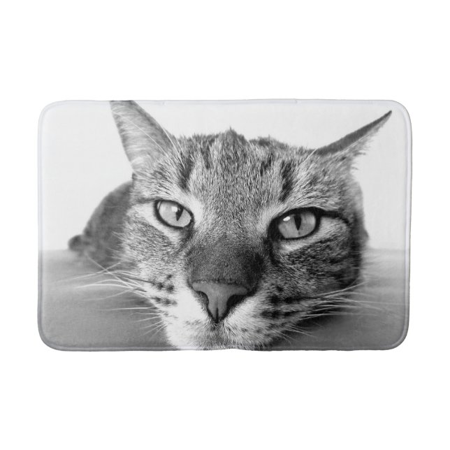 Big Face Cat Bathroom Mat (Front)