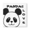 Big Face Panda Cartoon