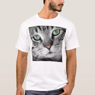 Big face tabby cat t-shirts
