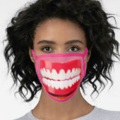 Big Fake Funny Teeth Face Mask (Worn Her)
