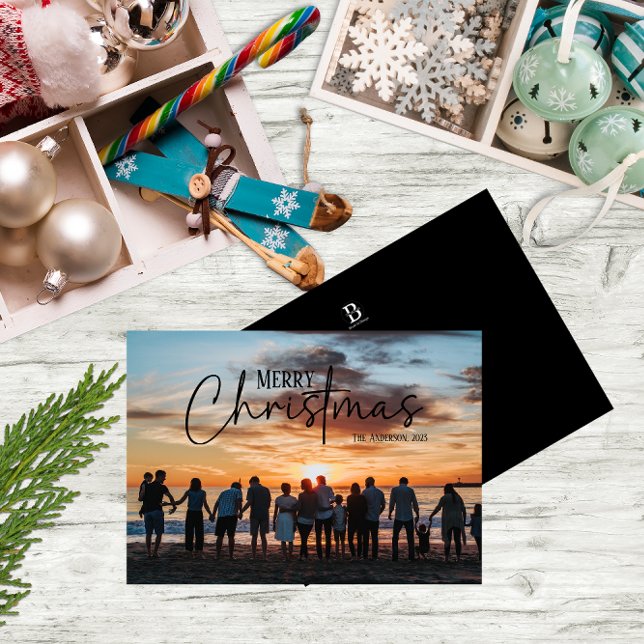 Big Family photo with greeting  Holiday Card (Creator Uploaded)