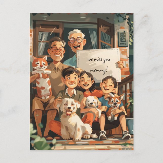 Big Family Postcard (Front)