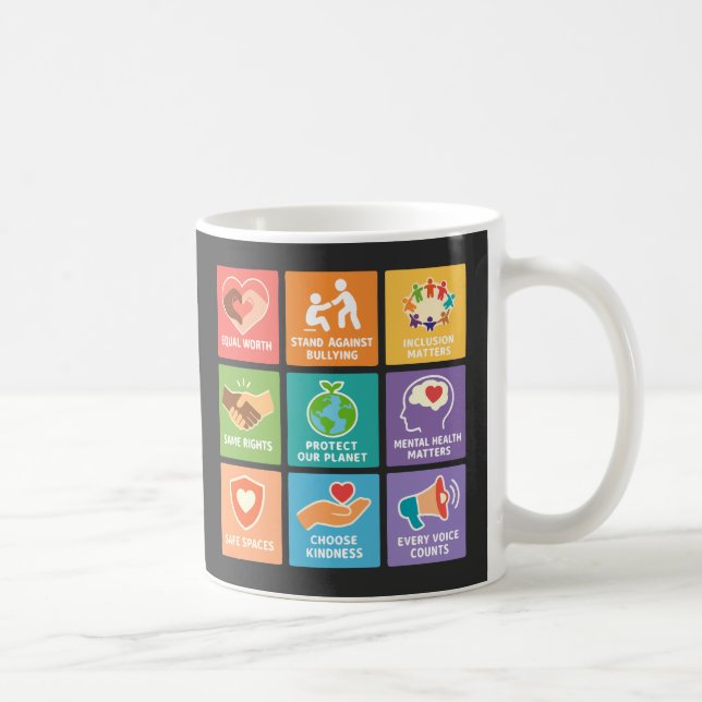 Big fan of human rights coffee mug (Right)