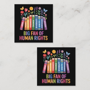 Big Fan Of Human Rights Note Card