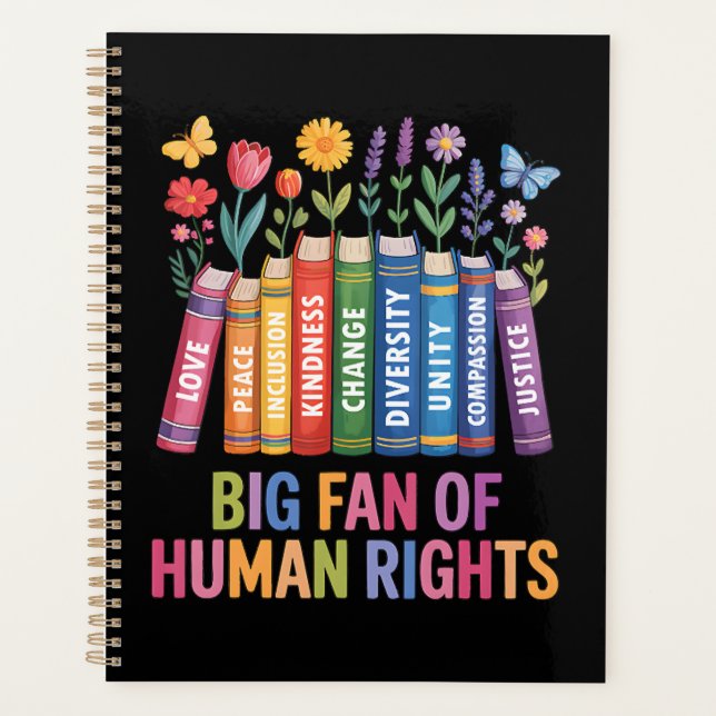 Big Fan Of Human Rights  Planner (Front)